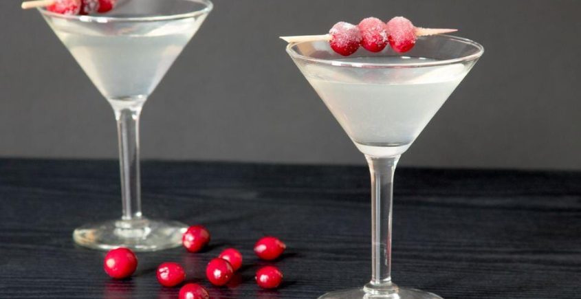 White Cosmo Cocktail