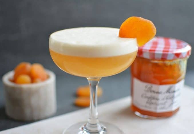 Apricot Sour Cocktail