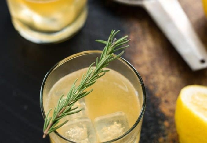 Lemon Rosemary Whisky Sour