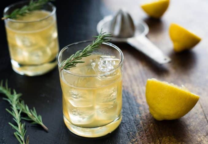 Lemon & Rosemary Whisky Sour