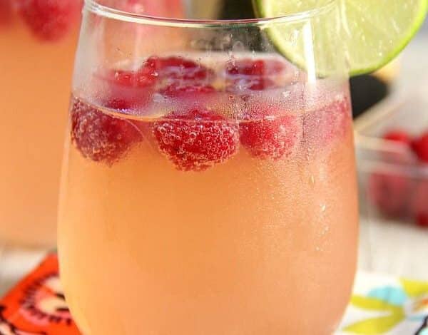 Raspberry Lemonade Champagne Punch