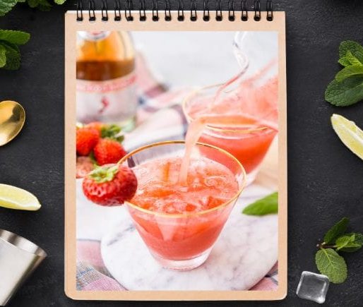 Strawberry Champagne Punch