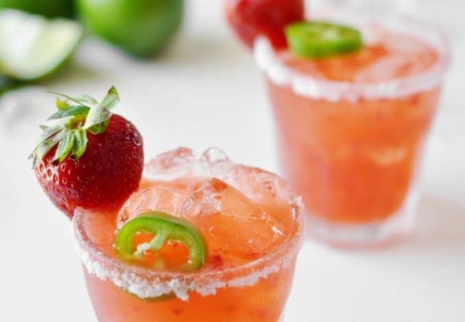 Strawberry Jalapeños Margarita 1
